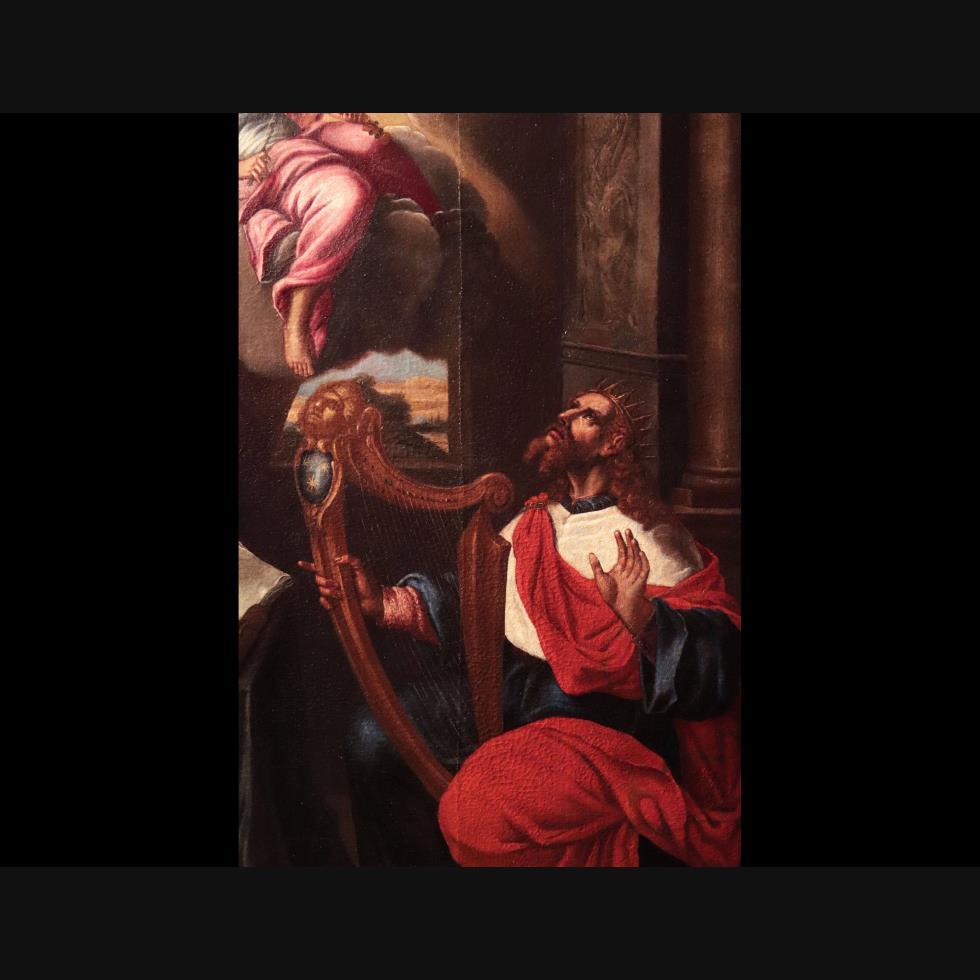 David che suona l'arpa.....