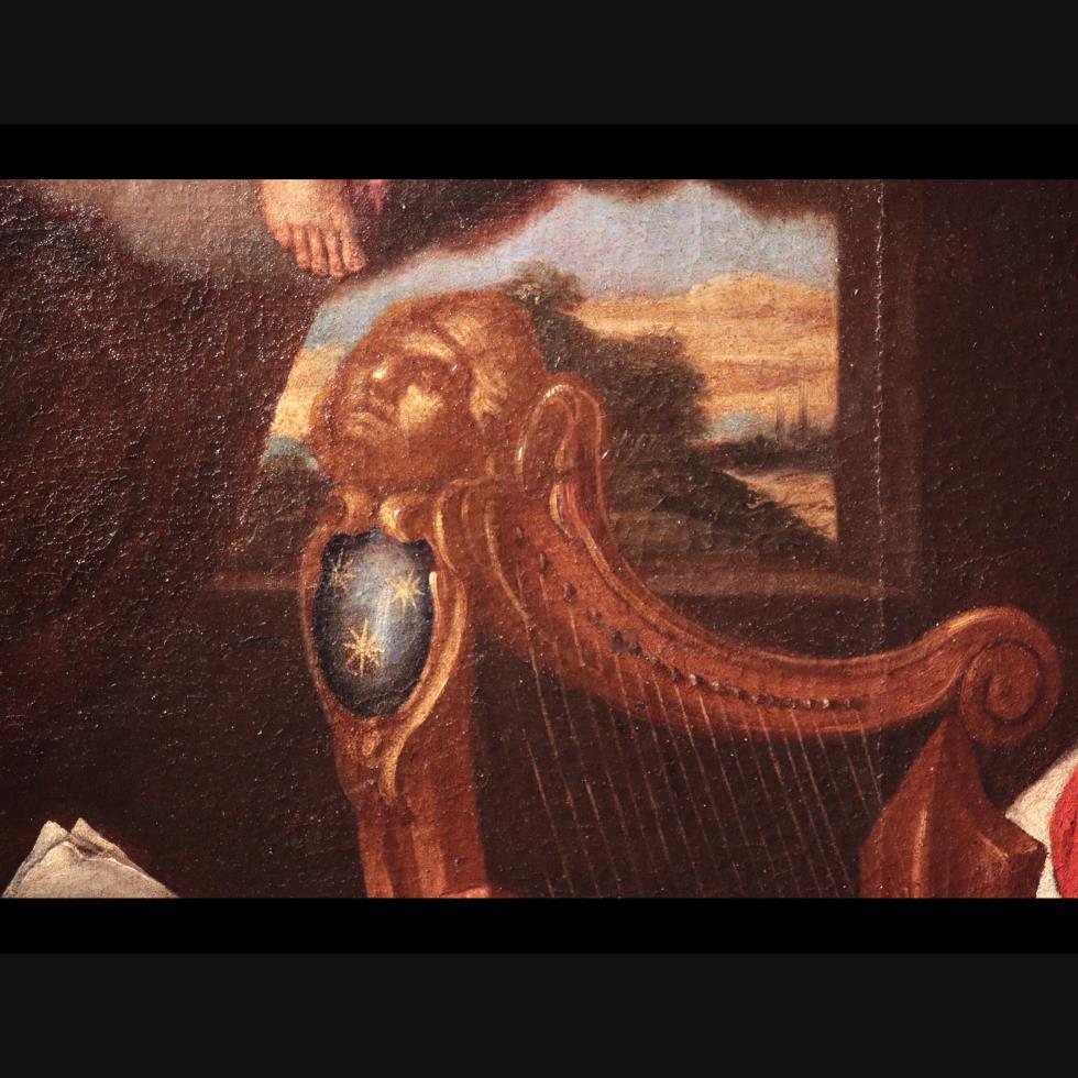 David che suona l'arpa.....