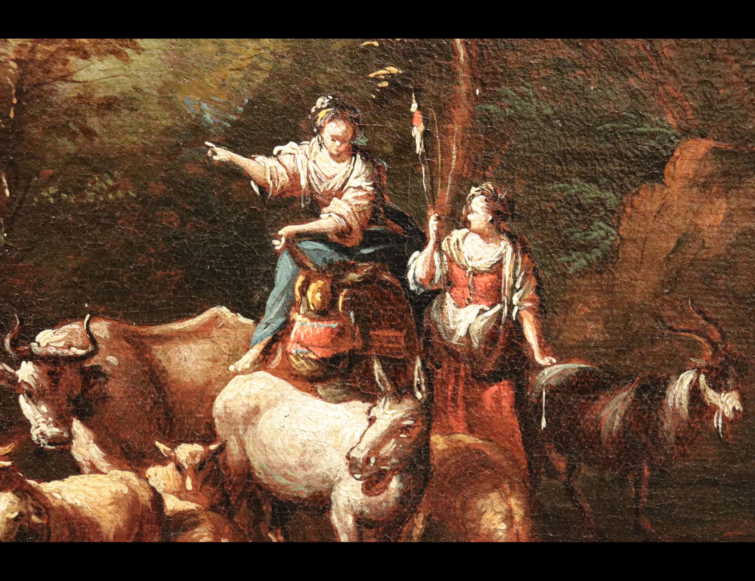 Paesaggio con contadine ed armenti